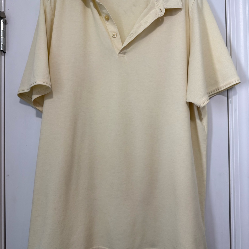 Travis Mathew Light Yellow Polo Shirt